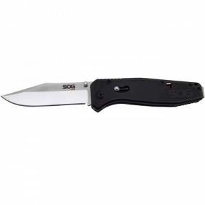 Cutit pliabil SOG Flare FLA1001-CP, lama Clip Point 8Cr13MoV Satin, deschidere asistata S.A.T., Arc Lock, maner GRN, EDC