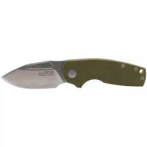 Cutit pliabil SOG Stout SJ OD G10 Stonewash 16-03-01-57, lama Sheepsfoot D2 Stonewashed, Slip Joint, Nail Nick, maner G10 Olive Drab, EDC - Img 4