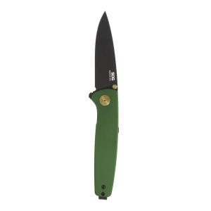 Cutit pliabil SOG Twitch III Forest Green 11-15-04-43, lama Drop Point D2, deschidere asistata S.A.T., maner aluminiu verde, EDC Premium - Img 2