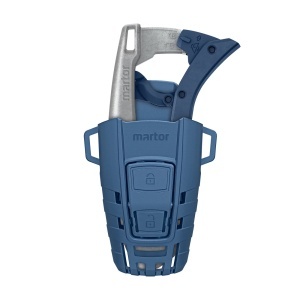 Cutter de siguranta Martor Secunorm 610 XDR cu toc 610102 cu lama trapezoidala nr. 160099