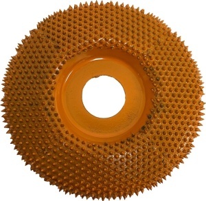 Disc sculptura lemn SABURR - Ø 100 mm fata plata - Img 12