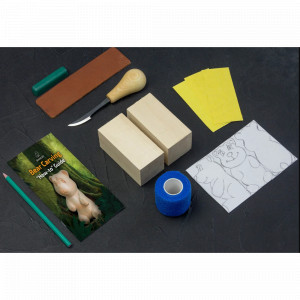 DIY05 - Kit de sculptat urs - Kit complet pentru începători, adulți, adolescenți și copii, BeaverCraft - Img 5