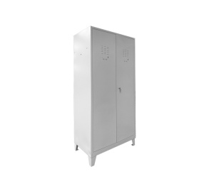 Dulap metalic pentru curatenie OZON C123, 810 x 500 x 1850 mm, cu polite si suport pentru ustensile - Img 2