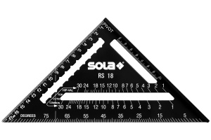Echer multifunctional negru, 18 cm SOLA RS 18 - imagine 2