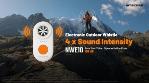 Fluier Electronic Nitecore NWE10, 126 dB, Moduri SOS si BEACON, Reincarcabil USB-C, -40°C, IPX7 - Img 22