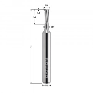 Freza cu 4 caneluri, Datron 00680035E, 2.45x6.0mm - Img 2