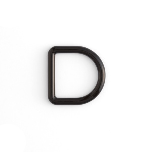 Inele D decorative sudate, nichel, negru lucios sau alama antica - Tandy Leather - imagine 8