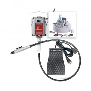Kit bijutier K.2220-2CE cu schimbare rapida a sculelor, Foredom - Img 1