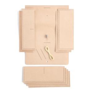 Kit portofel acordeon Monterey din piele vegetala Tandy Leather, 10 x 21 cm - imagine 2