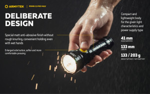 Lanterna EDC Armytek Prime C2 Pro Max Warm 4000 lm cu acumulator 21700 inclus - Img 9