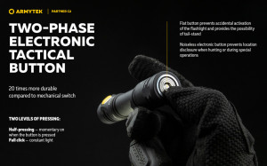 Lanterna tactica Armytek Partner C2 Magnet USB Warm 1020 lm cu acumulator inclus - Img 12