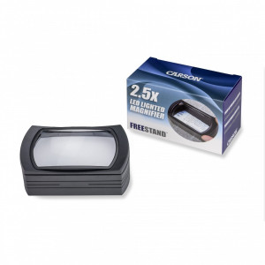 Lupa cu suport pre-focalizat FreeStand, putere 2.5x, cu LED, Carson - Img 2