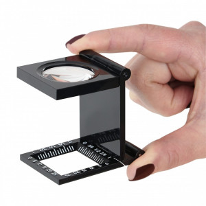 Lupa pliabila LinenTest din plastic 5x30 mm cu masuratori - Carson - Img 2