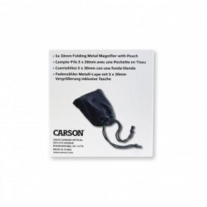 Lupa pliabila Metal LinenTes cu LED și masuratori 5x30 mm - Carson - Img 4