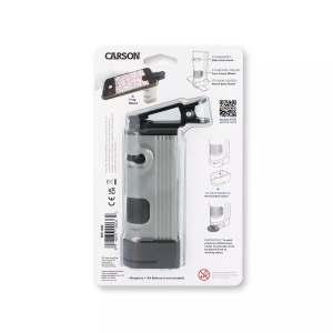 Microscop de buzunar Carson, cu clemă adaptor pentru smartphone, 120x-240x - Img 5