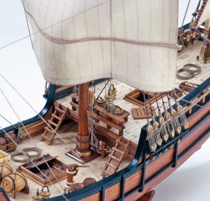 Navomodel Caravelă La Pinta, scara1:65 Kit model de navă din lemn - Artesania Latina - Img 7