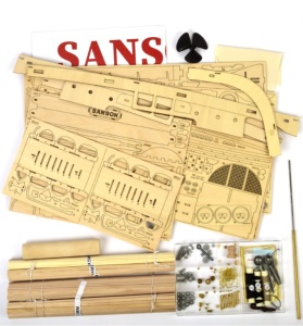 Navomodel Sanson Tugboat, scara 1:50 Kit model de navă din lemn (compatibil R/C) - Artesania Latina - Img 2