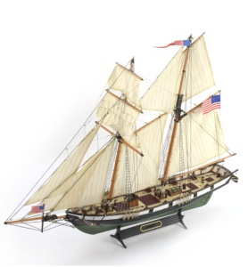 Navomodel Schooner american Harvey, scara 1:60 Kit model de navă din lemn - Artesania Latina - Img 4