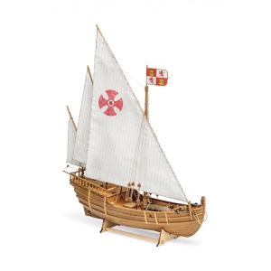 Nina - Caravela lui Columb 1492, Navomodel Amati, Scara 1:65 Lungime 37cm - Img 2