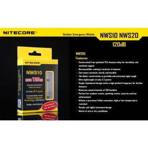 Nitecore NWS10 - Fluier de Supravietuire Titan 120dB - Img 3