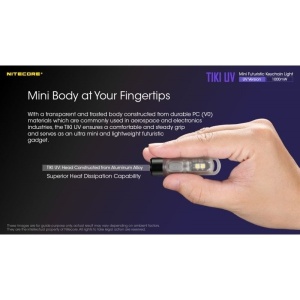Nitecore TIKI UV - Lanterna Breloc cu Lumina UV - Img 14