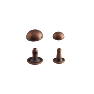 Nituri cu cap semisferic 7 mm si 10 mm, finisaj alama sau negru mat, set 100 buc - Tandy Leather - imagine 5