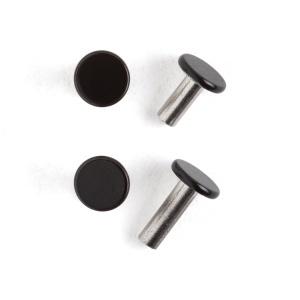 Nituri tubulare negru lucios sau inox, set 100 buc - Tandy Leather - imagine 6