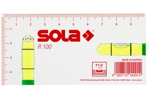 Nivela acrilica SOLA, 2 bule, dim 100x50x15 mm SOLA R 101 GREEN - imagine 2