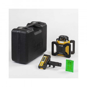 Nivela laser VERDE rotativ, cu receptor REC 160 RG, Stabila - Img 1
