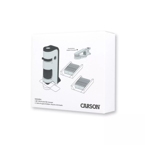 Pachet MicroFlip cu diapozitive si Microscop de buzunar Carson cu LED-uri UV - Img 5
