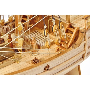 Pinta - Caravela lui Columb 1492, Navomodel Amati, Scara 1:65 Lungime 45cm - Img 9