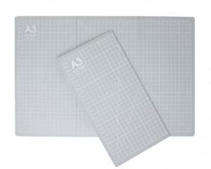 Placa taiere autovindecabila HOBBY 2 fete, 3 mm GRI format A3 - Img 1
