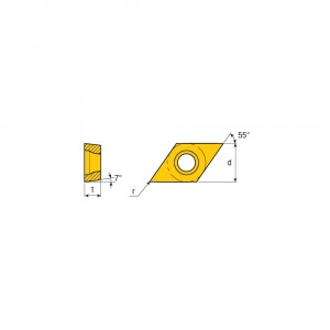 Placute amovibile din carbura de tungsten DCMT 070204 Proxxon 24557, set 10 bucati, pentru suporturile 24555 si 24556 - Img 8