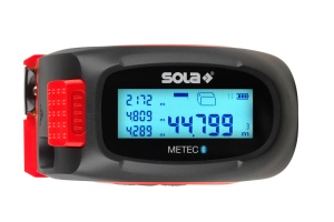 Ruleta digitala 5 m cu telemetru laser 20 m, Bluetooth SOLA METEC - imagine 3