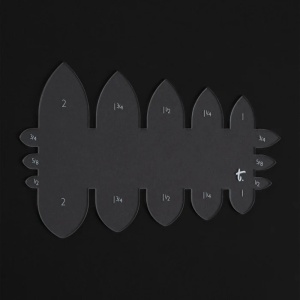 Sablon acrilic pentru capete de curea ascutite (englezesti si migdala) (Pointed Belt End) - Tandy Leather 3620-00
