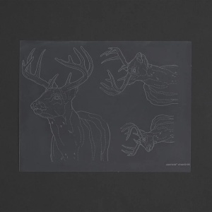 Sablon pielarie "Caprioare"- Tandy Leather - Img 2
