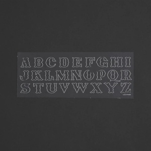Sablon reutilizabil Craftaid, model alfabet de 19 mm (3/4 in) (3/4" Alphabet) pentru modelaj piele - Tandy Leather 72540-00 - Img 2