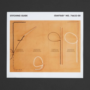 Sablon reutilizabil Craftaid, model ghid de cusut (Stitching Guide) pentru modelaj piele - Tandy Leather 76633-00