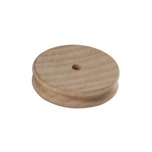Scula din lemn pentru finisat si lustruit canturi din piele (roata51 mm, canelura 3.5 mm)