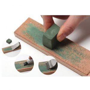 SDPIMPC1 Strop cu o fata din piele aspra pentru ascutire cu maner plat cu pasta de ascutire Chrox/Dialux Verde - Img 6