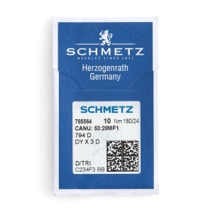Set 10 ace Schmetz 794 D pentru masini de cusut piele, marime ata 138 - Tandy Leather 3789-61 - Img 4