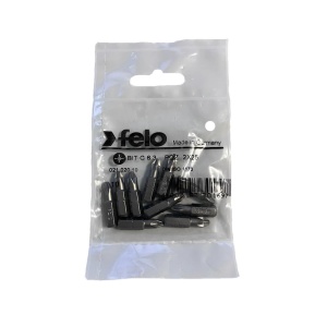 Set 10 biti Felo, seria Industrial profil Pozidrive, C6.3, PZ2, 25mm - Img 1
