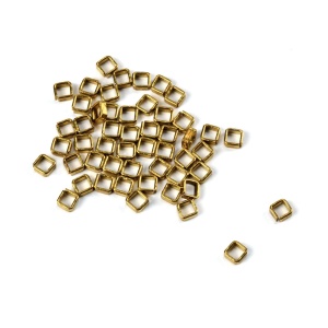 Set 10 inele patrate din alama pt navomodele, 5mm, Amati - Img 1