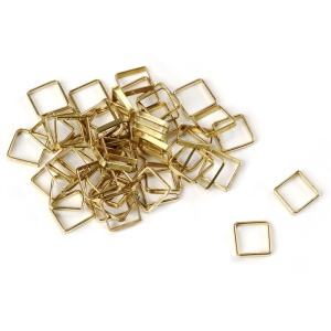 Set 10 inele patrate din alama pt navomodele, 7x7mm, Amati - Img 1