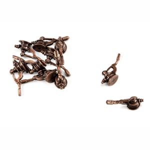 Set 2 pompe simple din metal pentru navomodele, 7mm, Amati - Img 1
