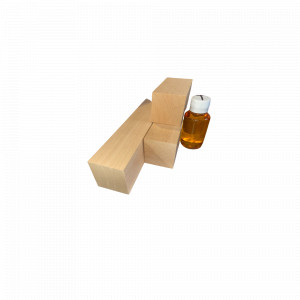 Set 3 blocuri de lemn de cires pentru cioplit 50x50mm cu 100 ml ulei tung - Img 1
