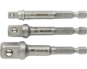 Set adaptoare chei tubulare pentru mașini de găurit WGB 1/4" + 3/8" + 1/2", crom-vanadiu