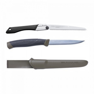 Set Cutit Companion MG (C) Si Fierastrau pliabil bushcraft, camping Silky Gomboy 240mm cu 10dinti, 30mm