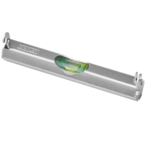 Stanley 0-42-287, nivela pentru fir din aluminiu, 8 cm, o fiola, prevazuta cu doua carlige - Img 2