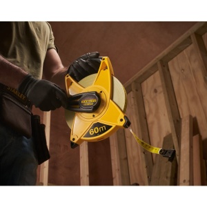 Stanley 2-34-824, ruleta deschisa fatmax cu banda din fibra de sticla 60m, mulinare rapida, tru-zero, 60m x 19mm, blister - Img 4